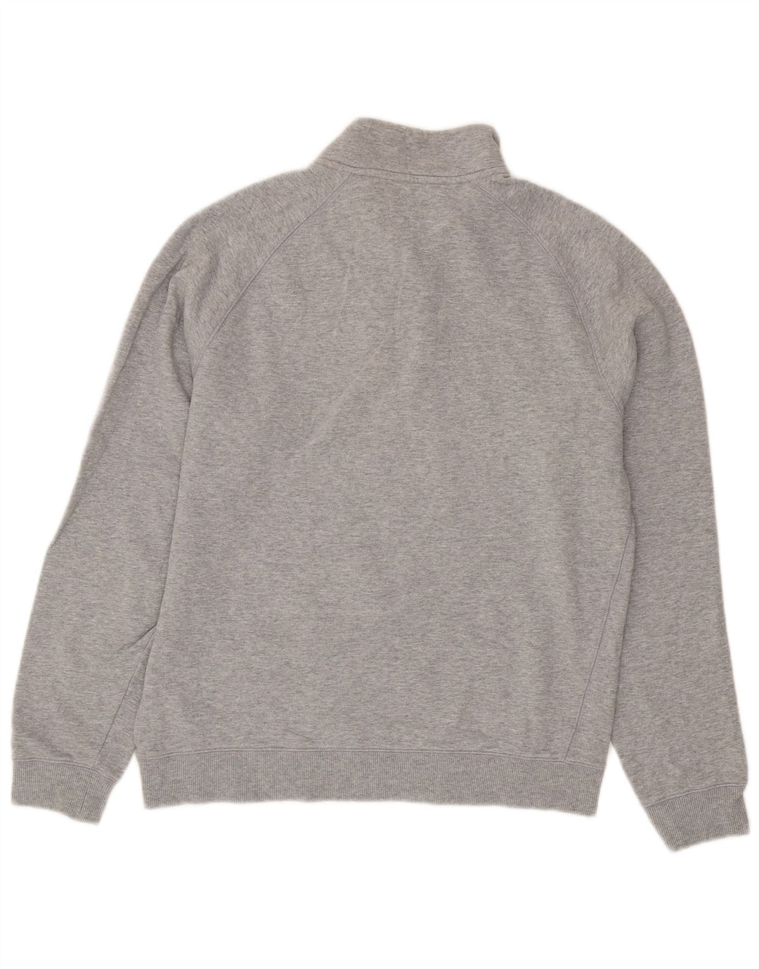 Farah Womens Zip Neck Sweatshirt Jumper UK 16 Large Grey Cotton