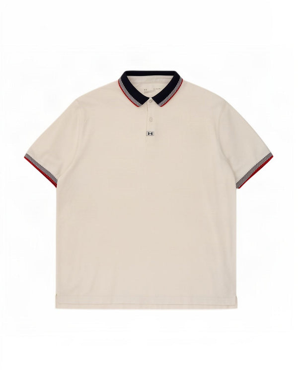 Under Armour Mens Rugby Polo Shirt XL White