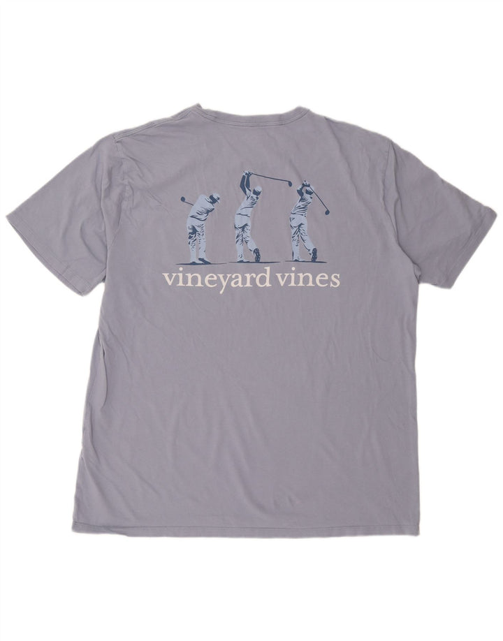 Vineyard Vines Mens Graphic T-Shirt Top XL Purple Cotton