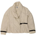 MARELLA Womens Oversized Padded Jacket UK 10 Small  Off White Polyamide