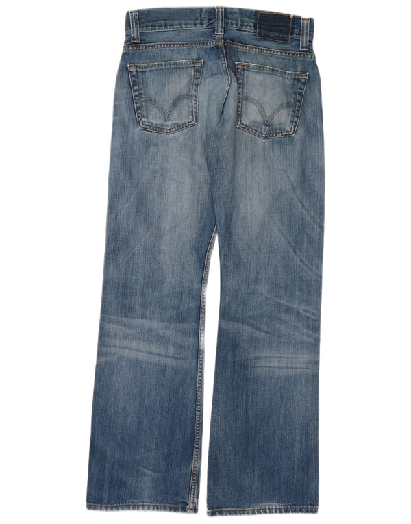Levi's Womens 512 Distressed Bootcut Jeans W30 L32 Blue Cotton
