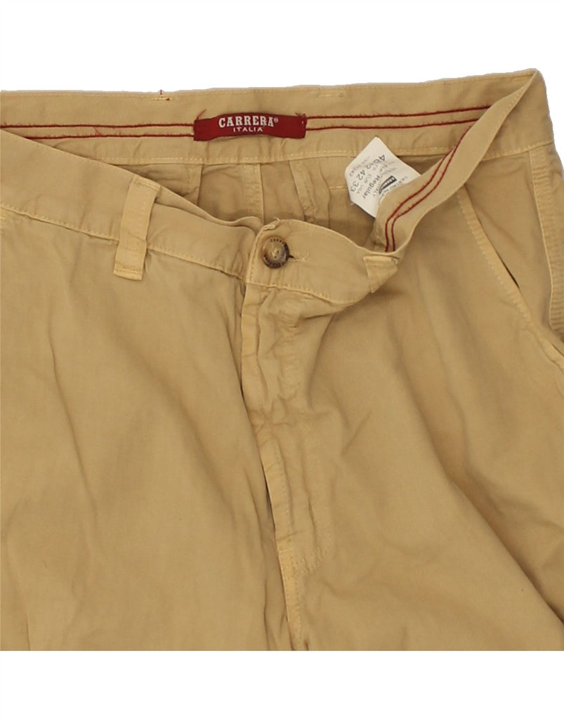 CARRERA Mens Straight Cargo Trousers W33 L30 Beige Cotton | Vintage Carrera | Thrift | Second-Hand Carrera | Used Clothing | Messina Hembry 