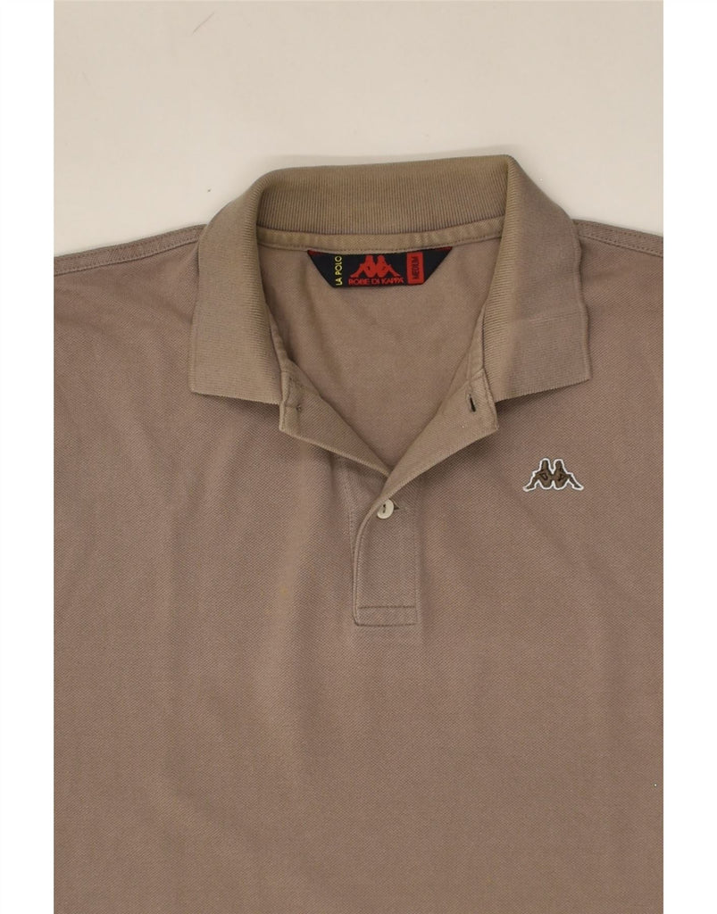 KAPPA Mens Polo Shirt Medium Grey Cotton | Vintage Kappa | Thrift | Second-Hand Kappa | Used Clothing | Messina Hembry 