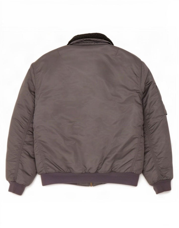 Identic Mens Padded Jacket IT 56/58 XL Grey Colourblock Nylon