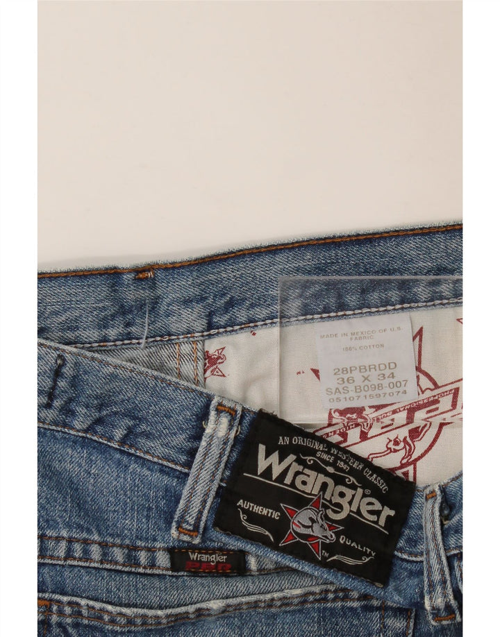 WRANGLER Mens Straight Jeans W36 L34 Blue Cotton