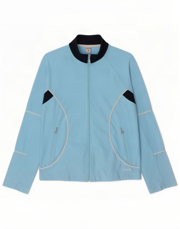 Brugi Womens Tracksuit Top Jacket IT 44 Medium Blue Colourblock Polyester