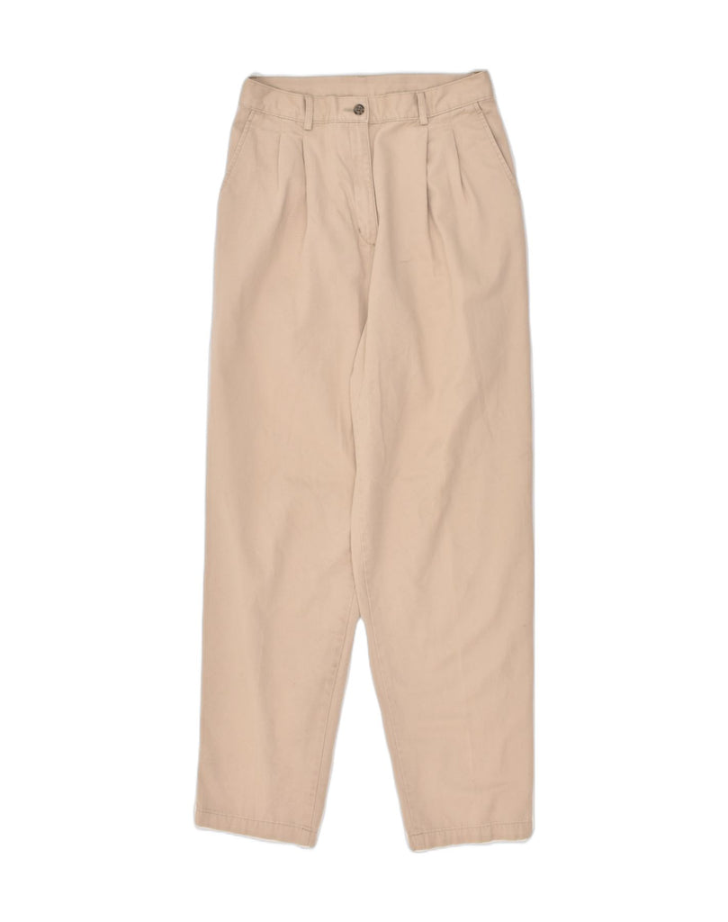 L.L.BEAN Womens Pegged Casual Trousers UK 10 Small W27 L31  Beige Cotton | Vintage L.L.Bean | Thrift | Second-Hand L.L.Bean | Used Clothing | Messina Hembry 