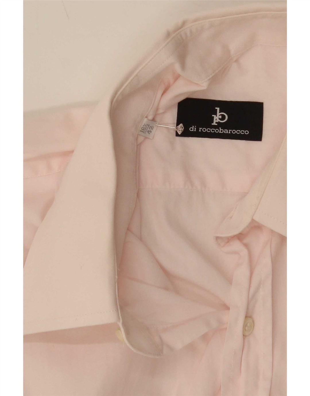 Roccobarocco Mens Shirt Size 42 16 1/2 Large Pink