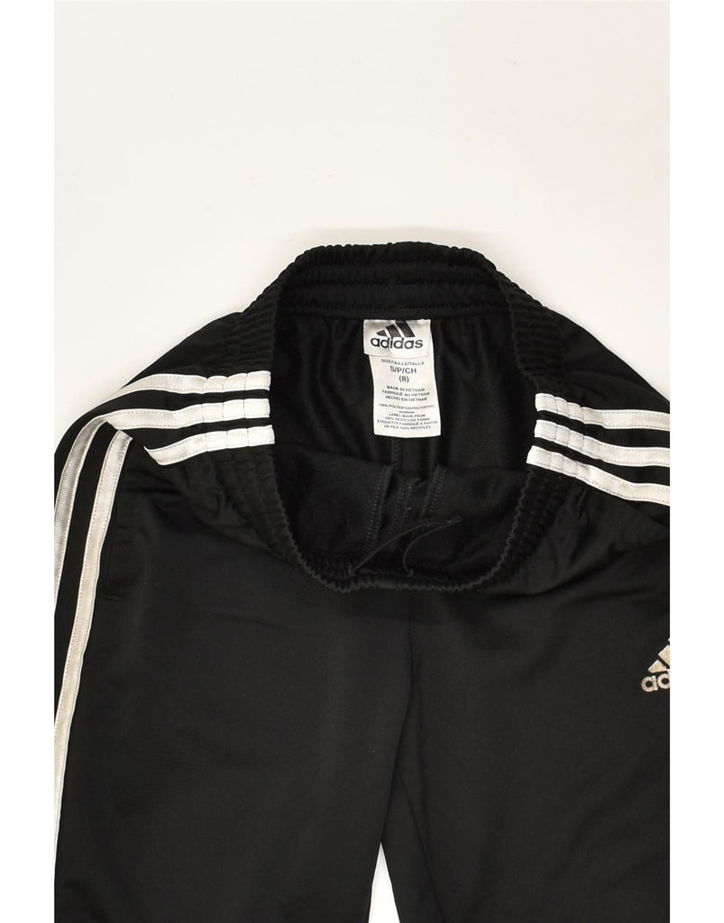 ADIDAS Boys Tracksuit Trousers Joggers 7-8 Years Small  Black Polyester | Vintage Adidas | Thrift | Second-Hand Adidas | Used Clothing | Messina Hembry 
