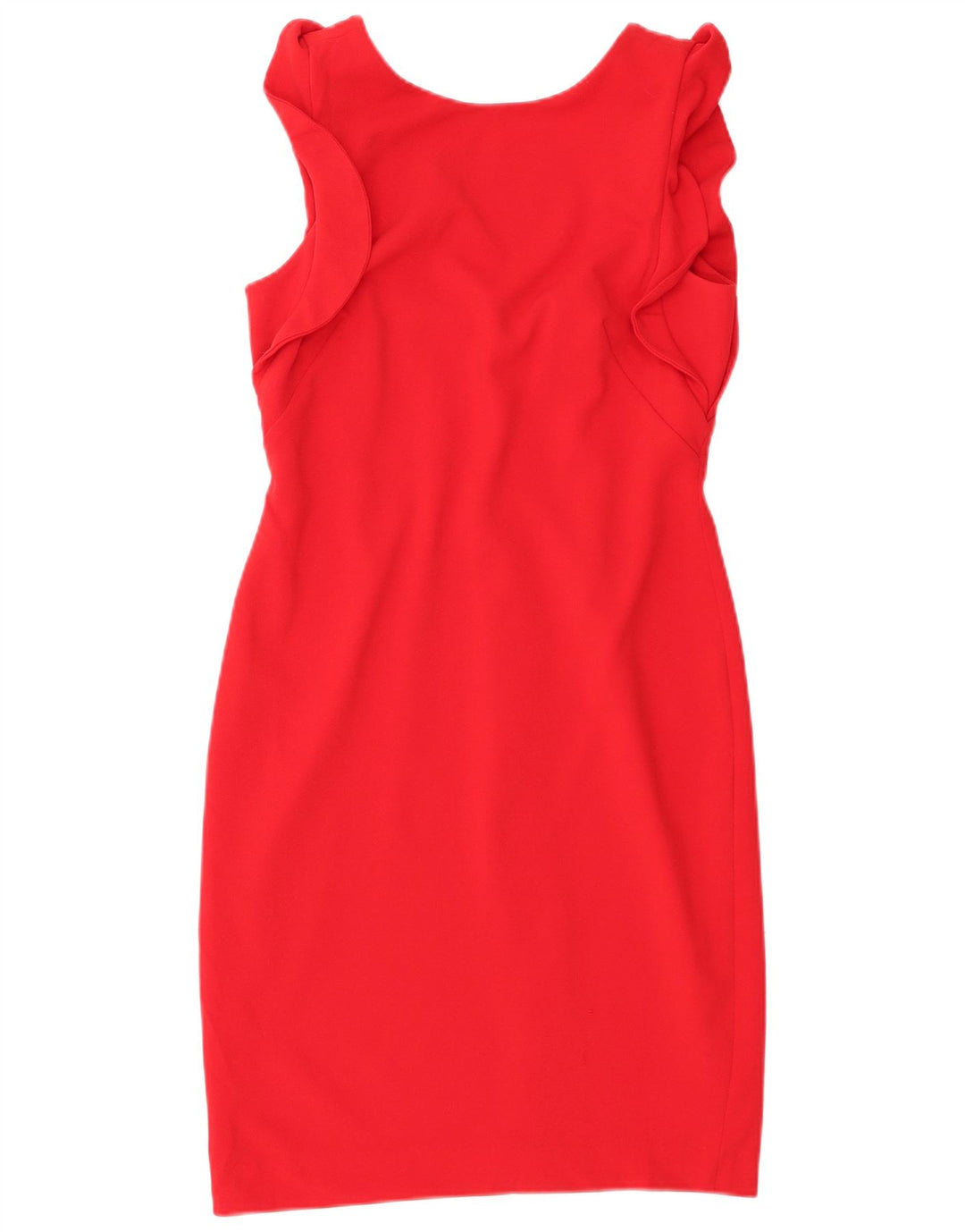 Calvin Klein Womens Sleeveless Sheath Dress UK 10 Small Red Polyester