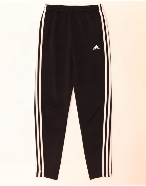 Adidas Boys Aeroready Tracksuit Trousers 11-12 Years Black Polyester