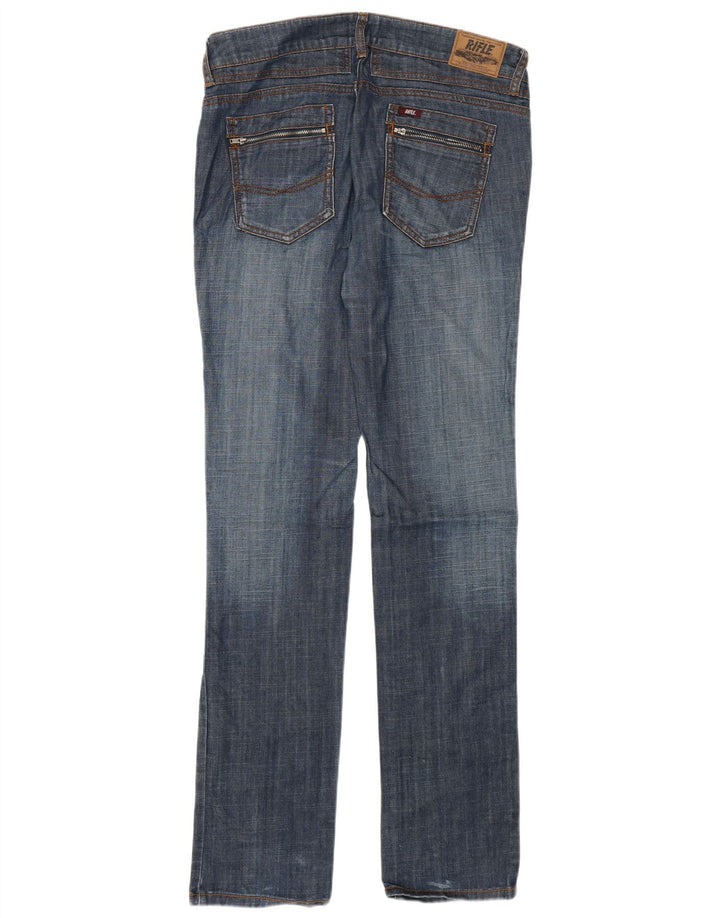 Rifle Womens Slim Jeans W30 L35 Blue Cotton