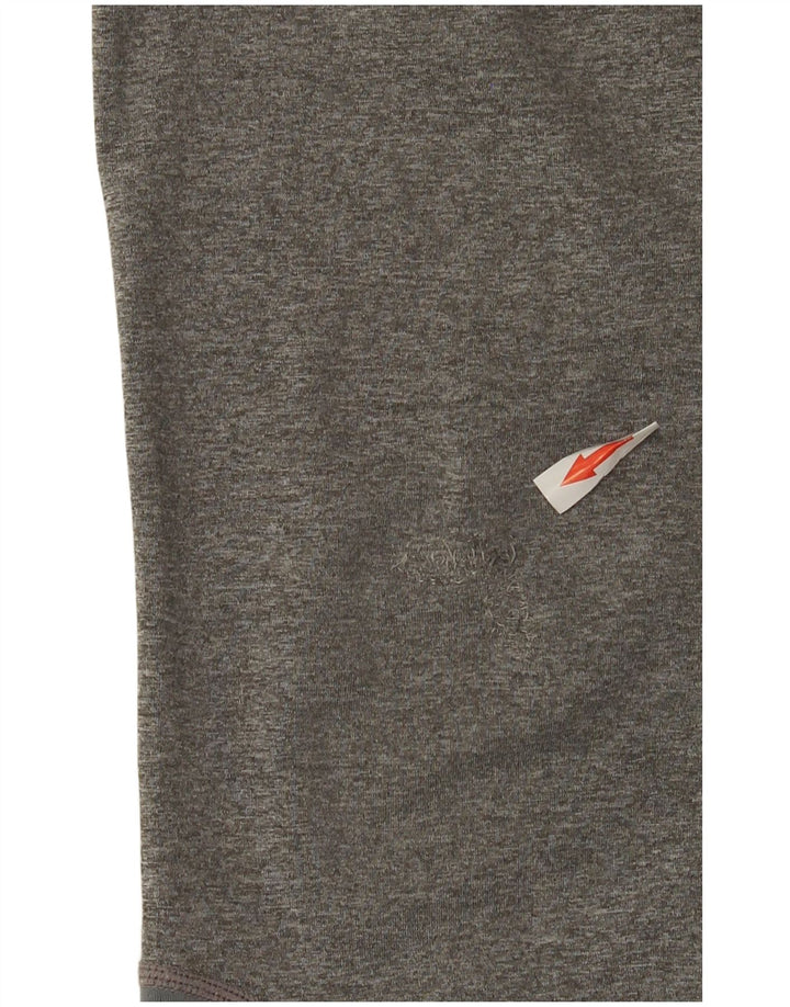 Nike Girls Graphic Leggings 12-13 Years Large Grey Colourblock Polyester