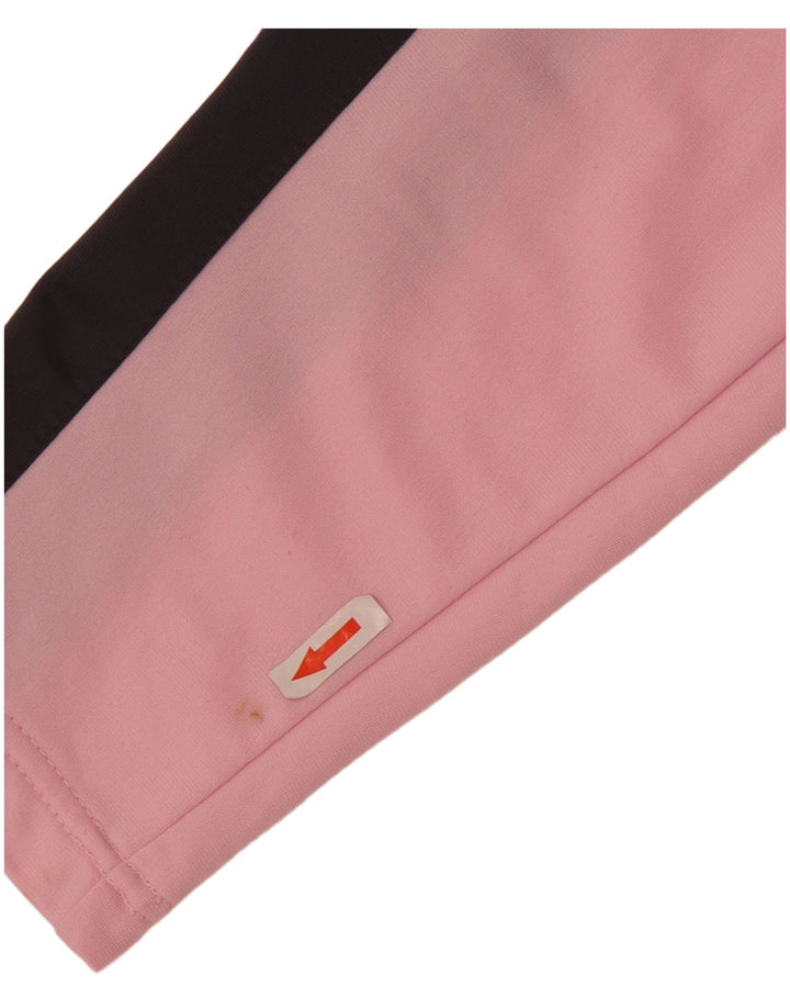 Asics Womens Tracksuit Top Jacket UK 18 XL Pink Colourblock Polyester