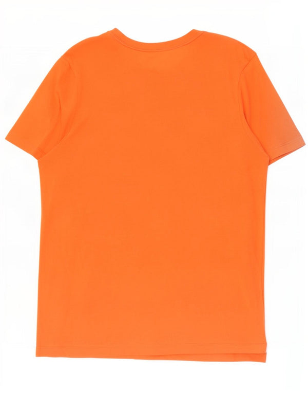 Nike Mens Graphic T-Shirt Top Medium Orange Cotton