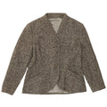 Vintage Womens 3 Button Blazer Jacket UK 12 Medium Grey Flecked