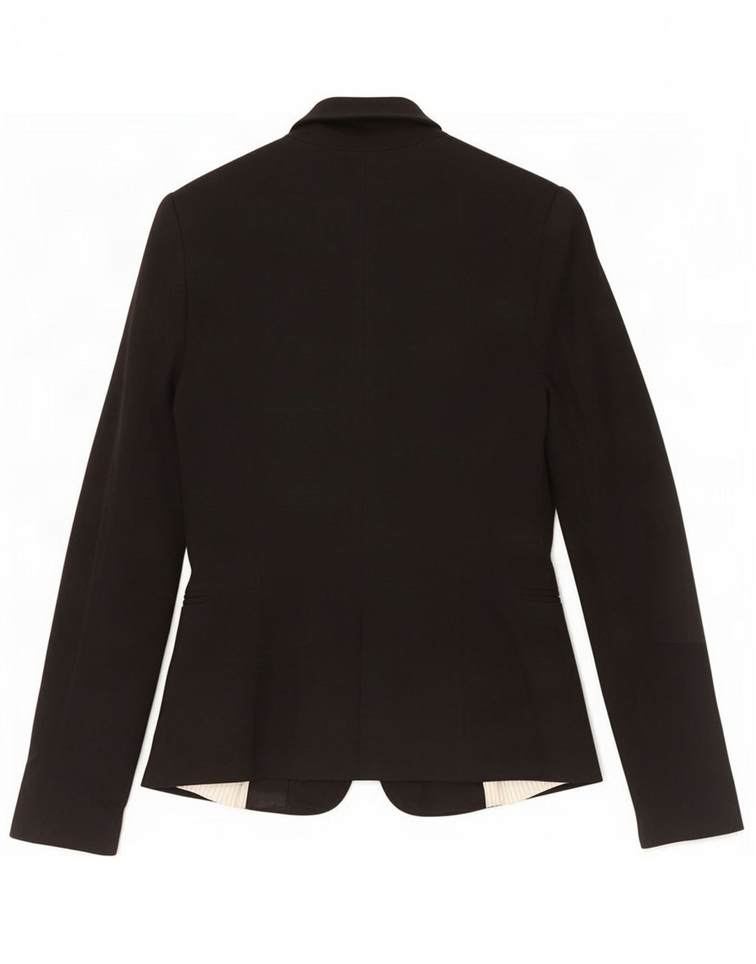 Zara Womens 1 Button Blazer Jacket UK 10 Small Black Viscose