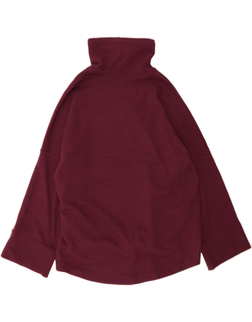 ATHLETA Womens Oversized Sweatshirt Jumper UK 16 Large Burgundy Polyester Vintage Athleta and Second-Hand Athleta from Messina Hembry 