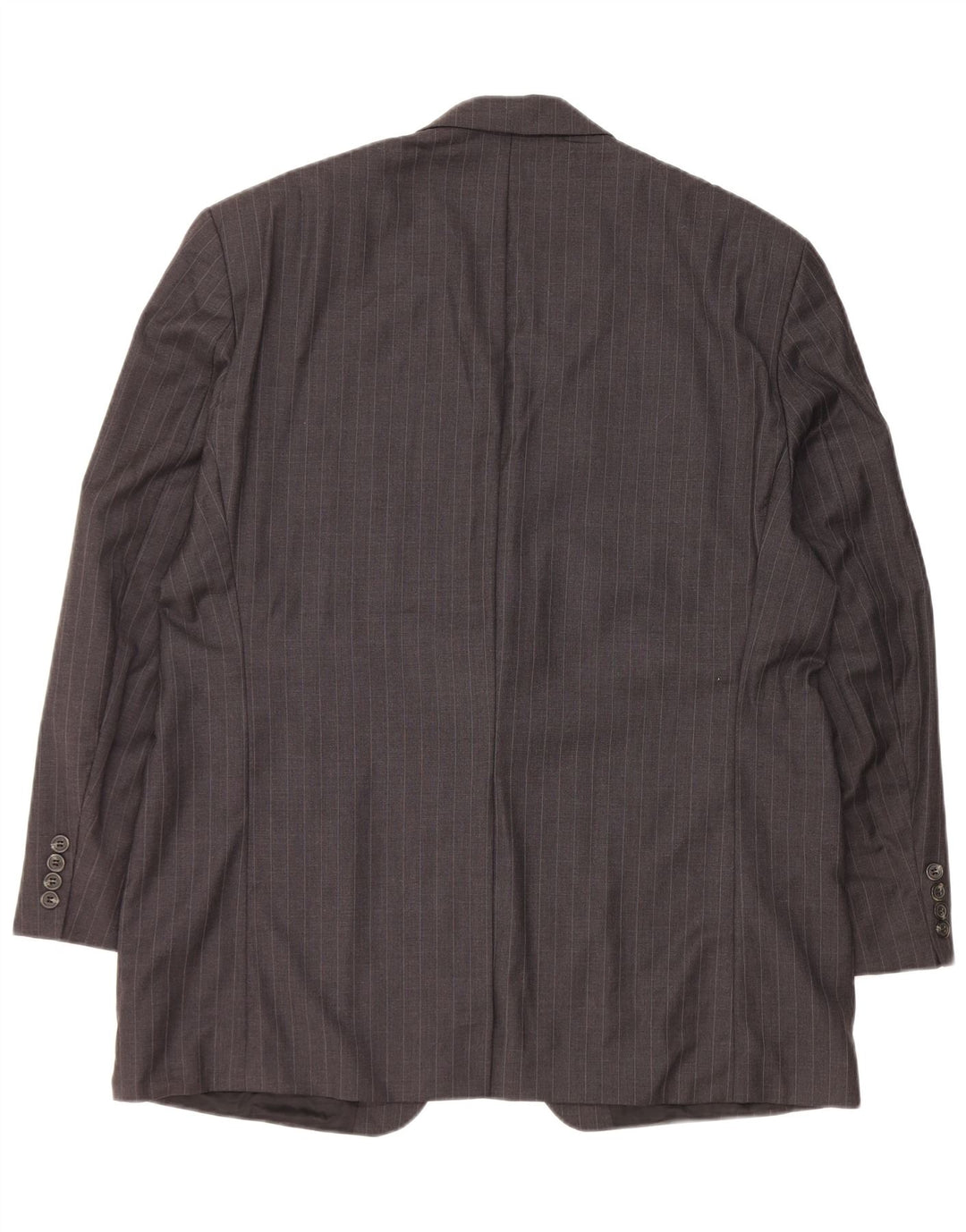 Ralph Lauren Mens 2 Button Blazer Jacket UK 44 XL Grey Pinstripe Wool