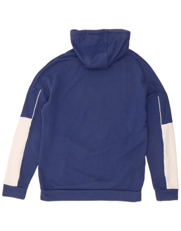 Kappa Mens Graphic Hoodie Jumper Small Blue Colourblock