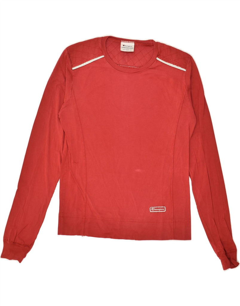 CHAMPION Girls Top Long Sleeve 13-14 Years Large Red | Vintage Champion | Thrift | Second-Hand Champion | Used Clothing | Messina Hembry 