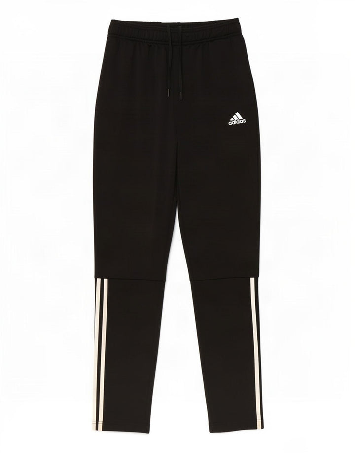 Adidas Boys Tracksuit Trousers 13-14 Years Black Polyester