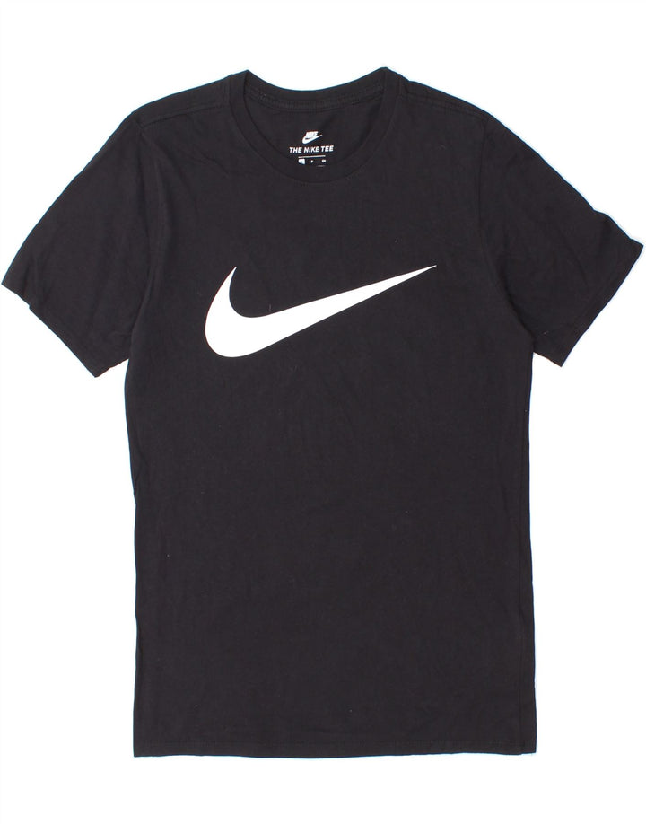 NIKE Mens Athletic Cut Graphic T-Shirt Top Small Black Cotton Vintage Nike and Second-Hand Nike from Messina Hembry 
