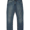 LEE Mens Roscoe Distressed Straight Jeans W30 L34 Blue Cotton