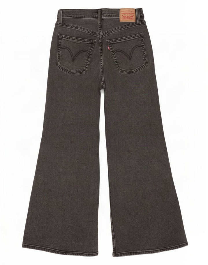 Levi's Womens Ribcage High Rise Flared Jeans W30 L28 Grey