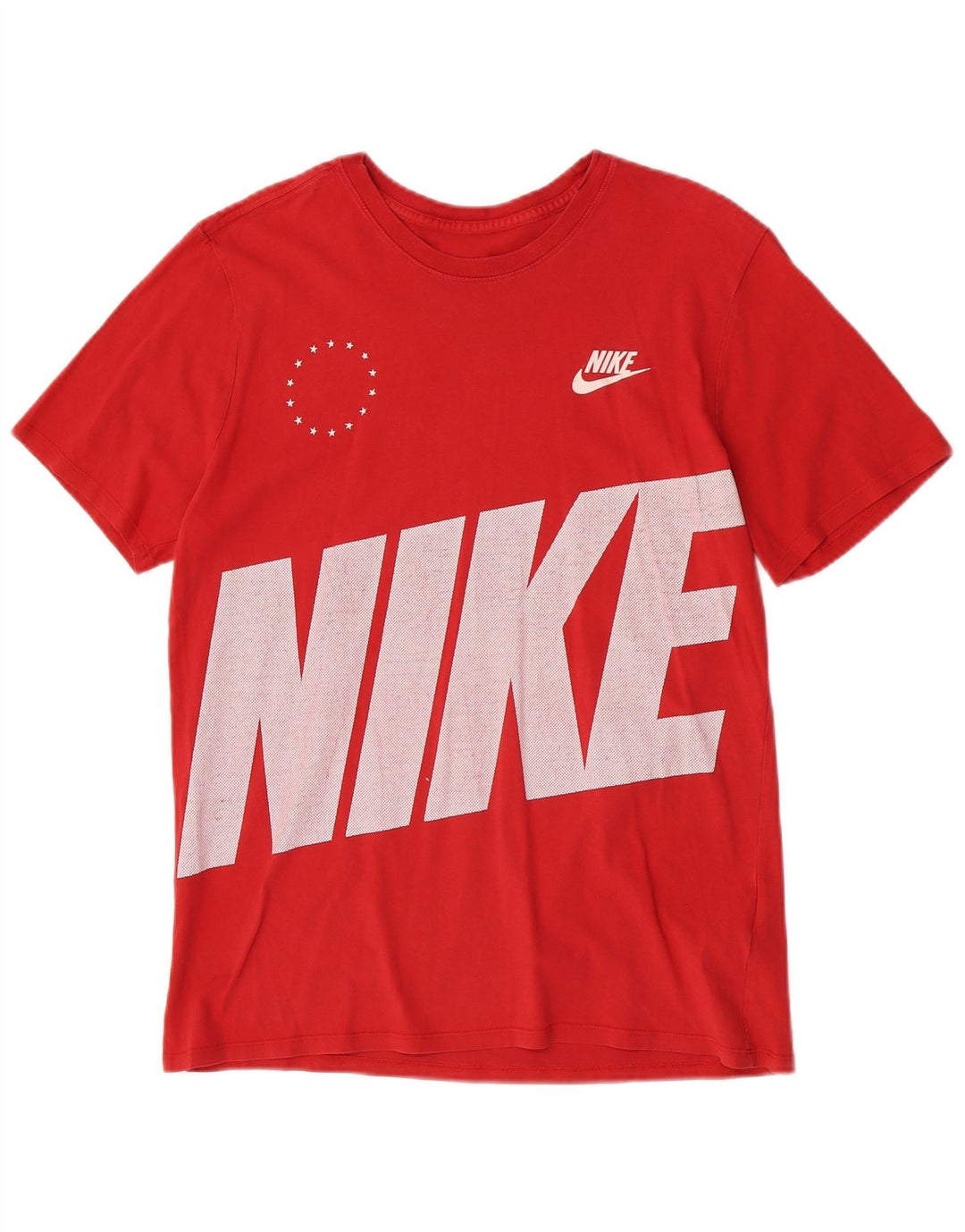 Nike Mens Graphic T-Shirt Top Large Red Cotton