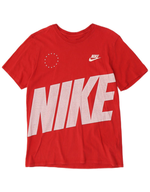 Nike Mens Graphic T-Shirt Top Large Red Cotton