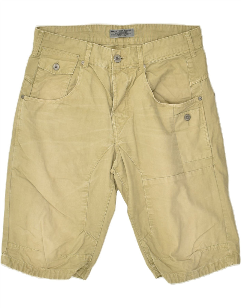 JACK & JONES Mens Casual Shorts Medium W34  Khaki Cotton | Vintage Jack & Jones | Thrift | Second-Hand Jack & Jones | Used Clothing | Messina Hembry 