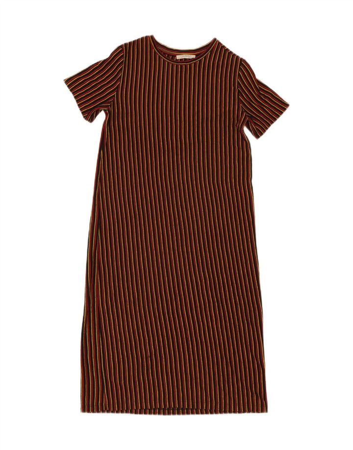 Zara Womens Shift Dress UK 10 Small Multicoloured Striped