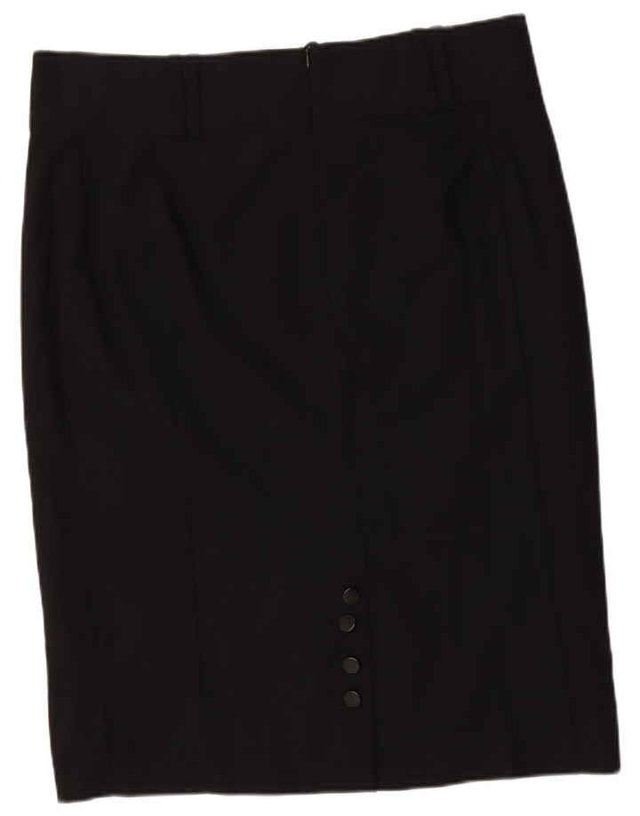 Marks & Spencer Womens Pencil Skirt UK 20 2XL W40 Black Polyester