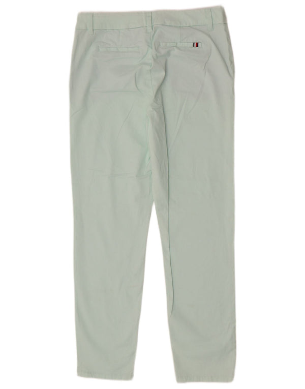 Tommy Hilfiger Womens Slim Chino Trousers US 6 Medium W28 L28 Green Cotton
