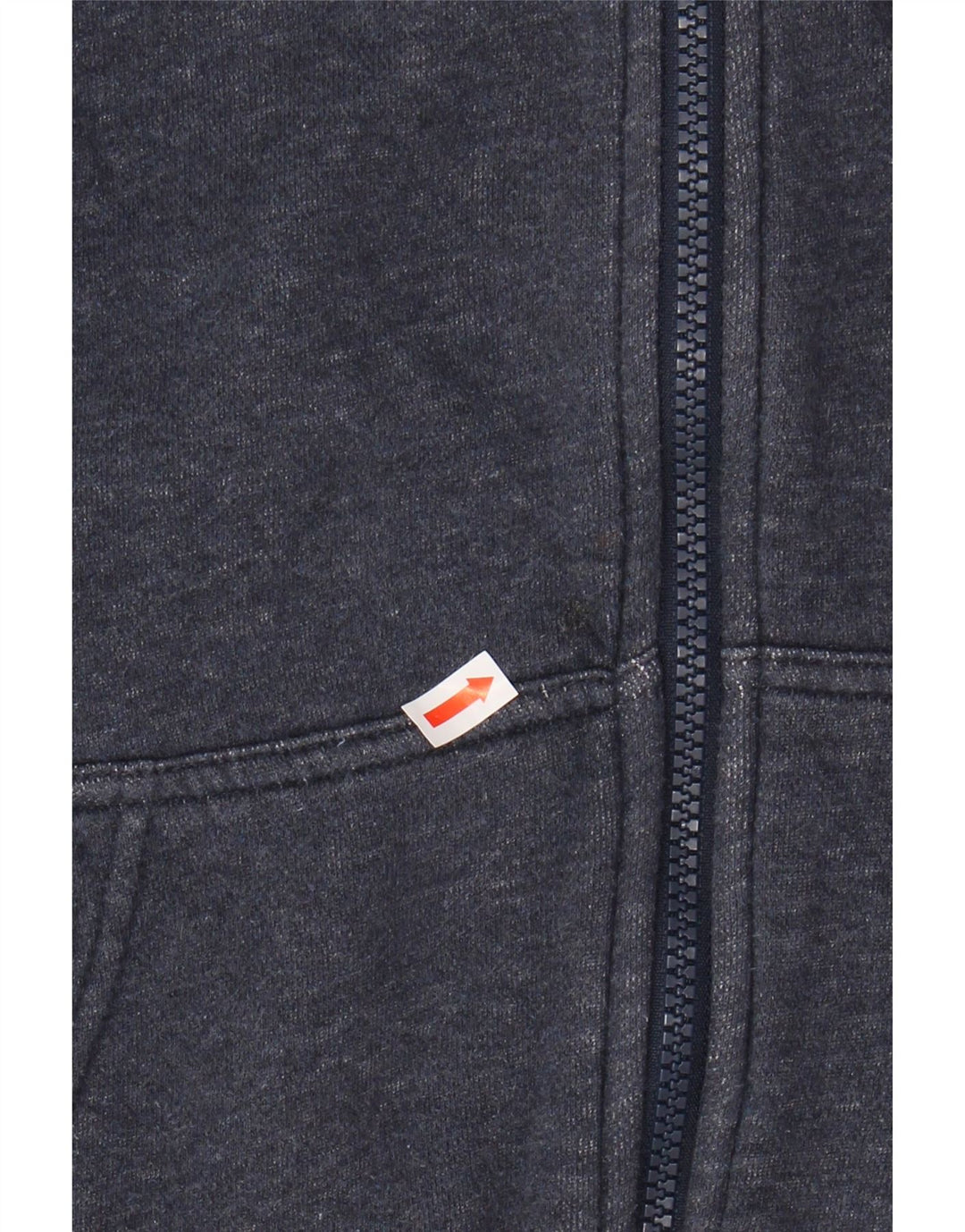 NIKE Mens Zip Hoodie Sweater Medium Navy Blue Cotton