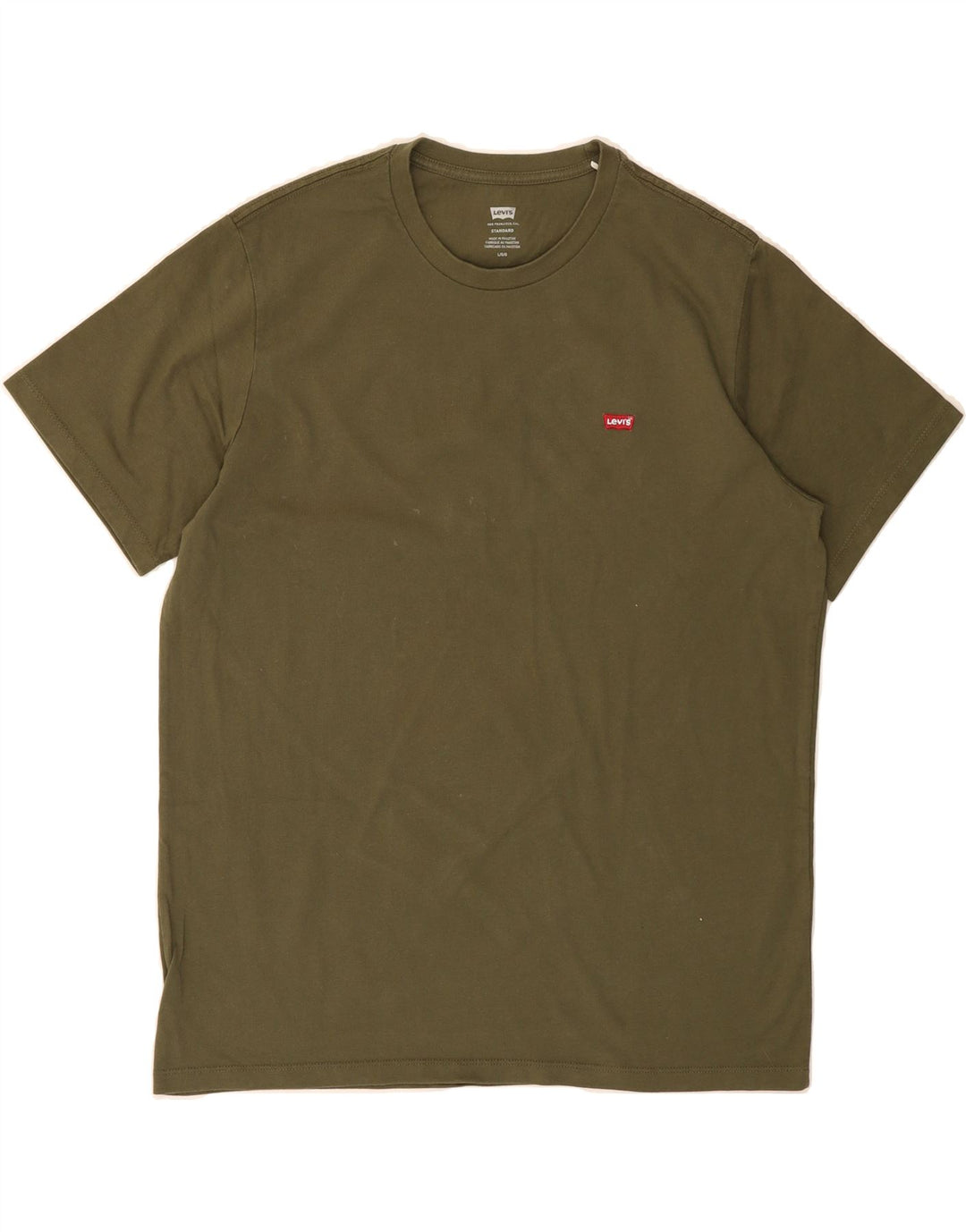 LEVI'S Mens Standard T-Shirt Top Large Green Cotton Vintage Levi's and Second-Hand Levi's from Messina Hembry 