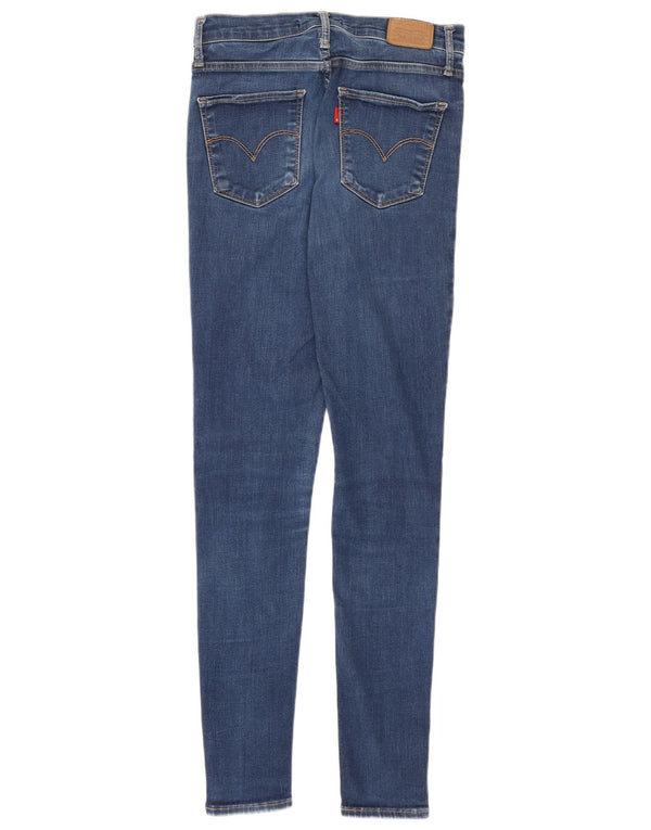 Levi's Womens 720 High Rise Super Skinny Jeans W27 L30 Navy Blue Cotton