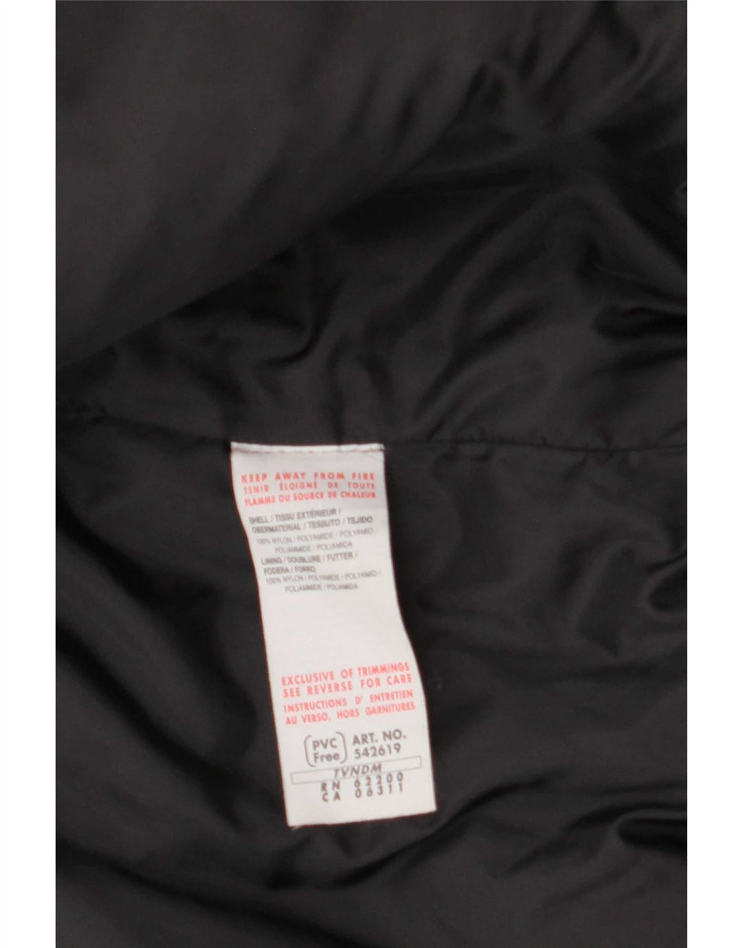 Puma Womens Padded Jacket UK 14 Medium Black Nylon