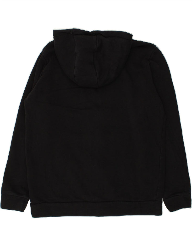 FILA Mens Zip Hoodie Sweater XL Black Cotton | Vintage Fila | Thrift | Second-Hand Fila | Used Clothing | Messina Hembry 