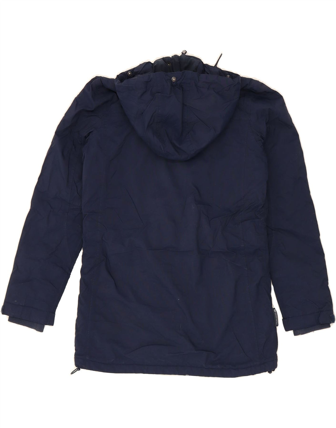 MOUNTAIN WAREHOUSE Womens Hooded Windbreaker Coat UK 10 Small Navy Blue Vintage Mountain Warehouse and Second-Hand Mountain Warehouse from Messina Hembry 
