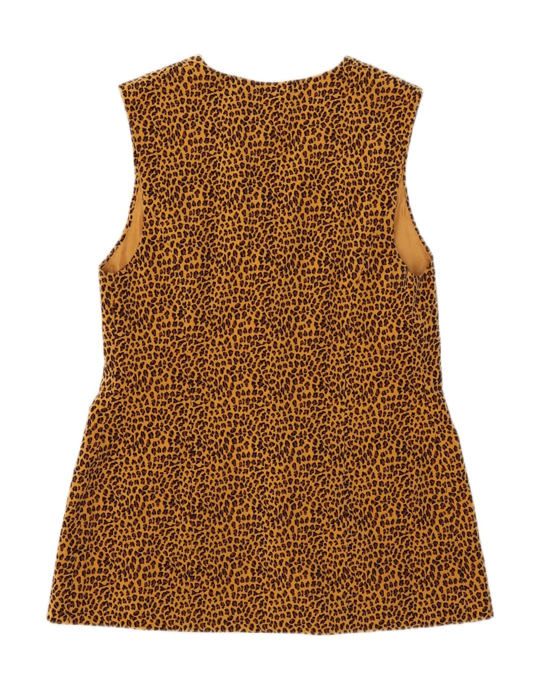 Vintage Womens 3 Button Blazer Jacket UK 8 Small Brown Animal Print