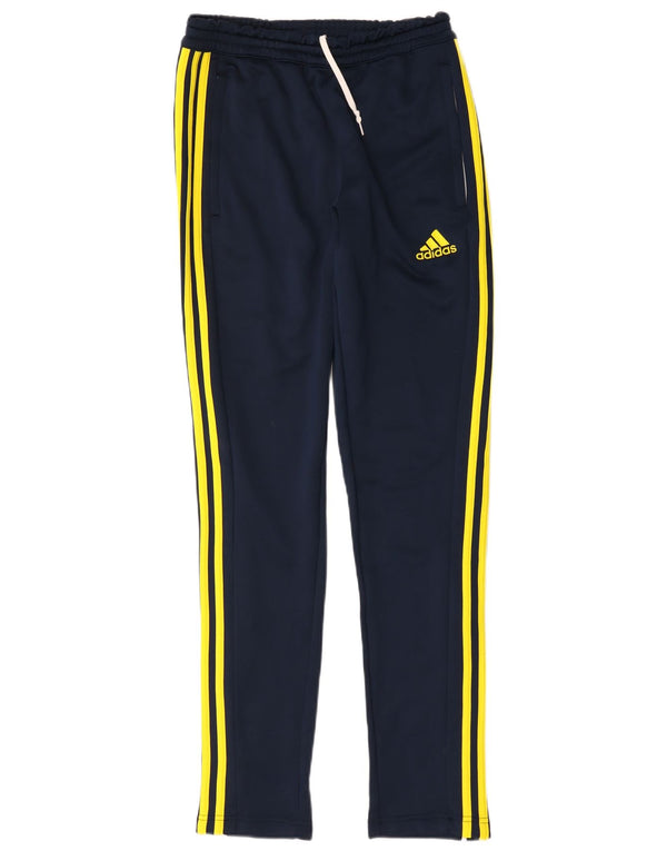 Adidas Mens Tracksuit Trousers Small Navy Blue Polyester