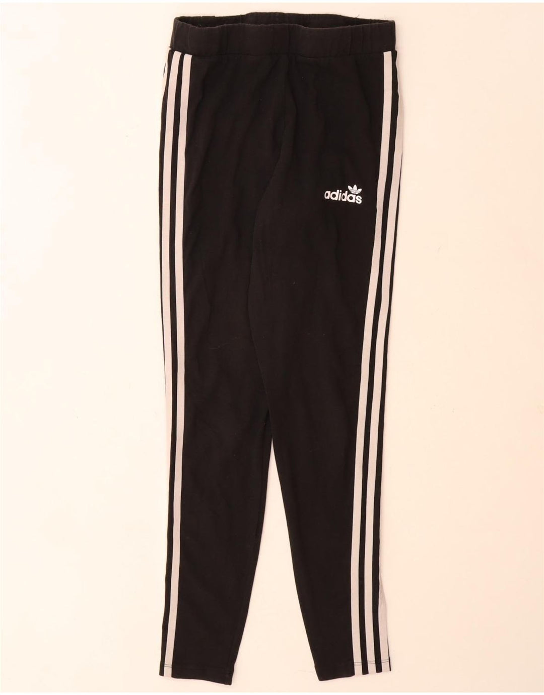 Adidas Womens Leggings UK 12 Medium  Black Cotton