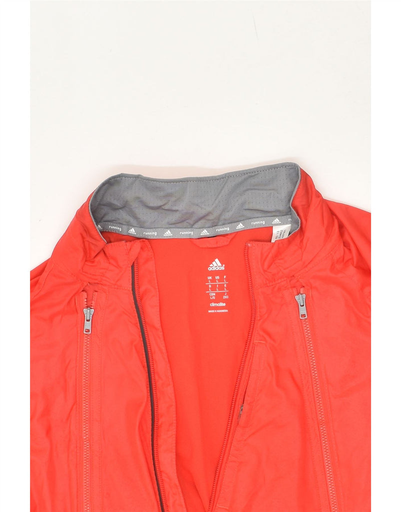 ADIDAS Mens Climalite Tracksuit Top Jacket Large Red Nylon Vintage Adidas and Second-Hand Adidas from Messina Hembry 