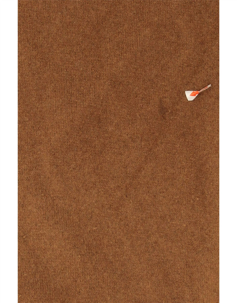 MARKS & SPENCER Mens Autograph Crew Neck Jumper Sweater XL Brown Cashmere Vintage Marks & Spencer and Second-Hand Marks & Spencer from Messina Hembry 