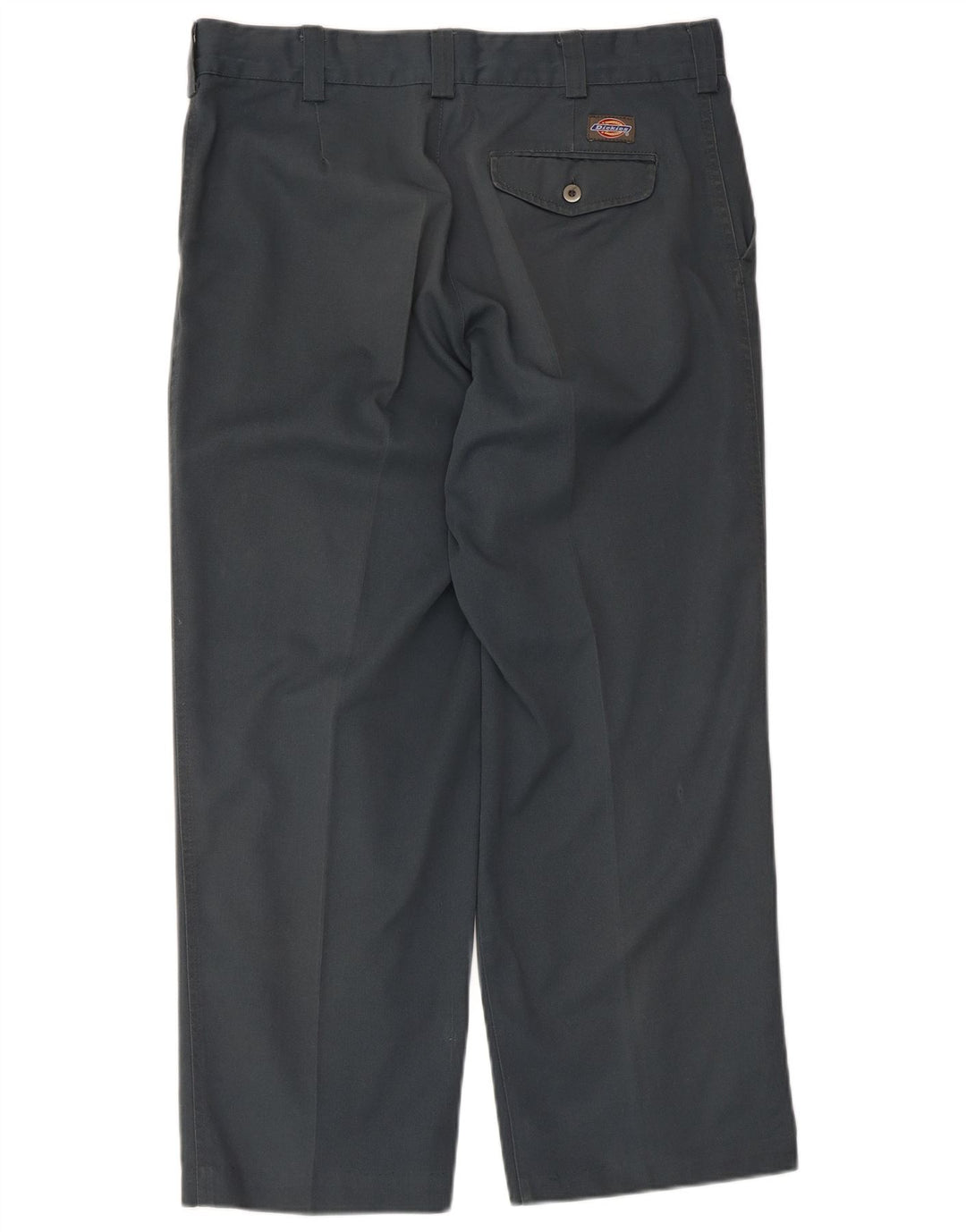 Dickies Mens Straight Suit Trousers W36 L26 Grey Polyester