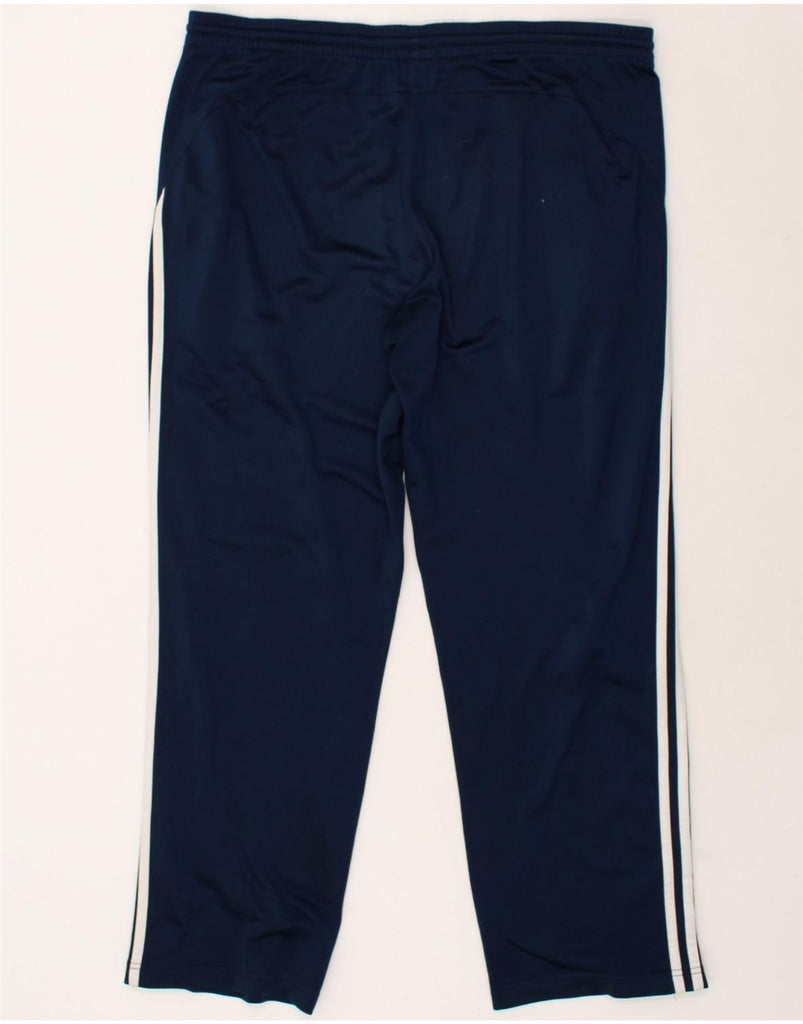 ADIDAS Mens Tracksuit Trousers UK 40/42 Medium Navy Blue Polyester | Vintage Adidas | Thrift | Second-Hand Adidas | Used Clothing | Messina Hembry 