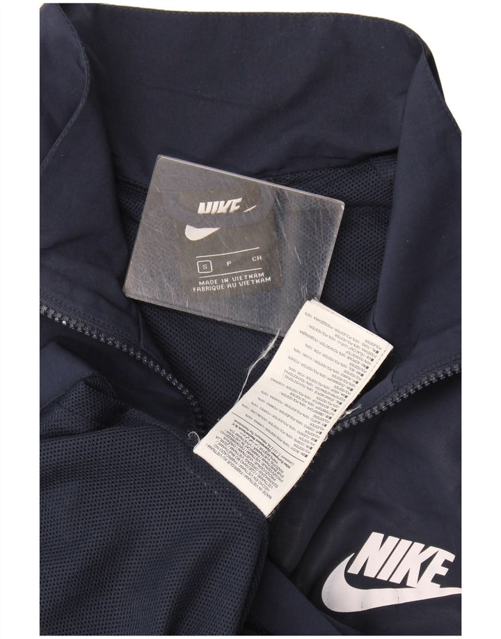 Nike Mens Tracksuit Top Jacket Small Navy Blue Polyester