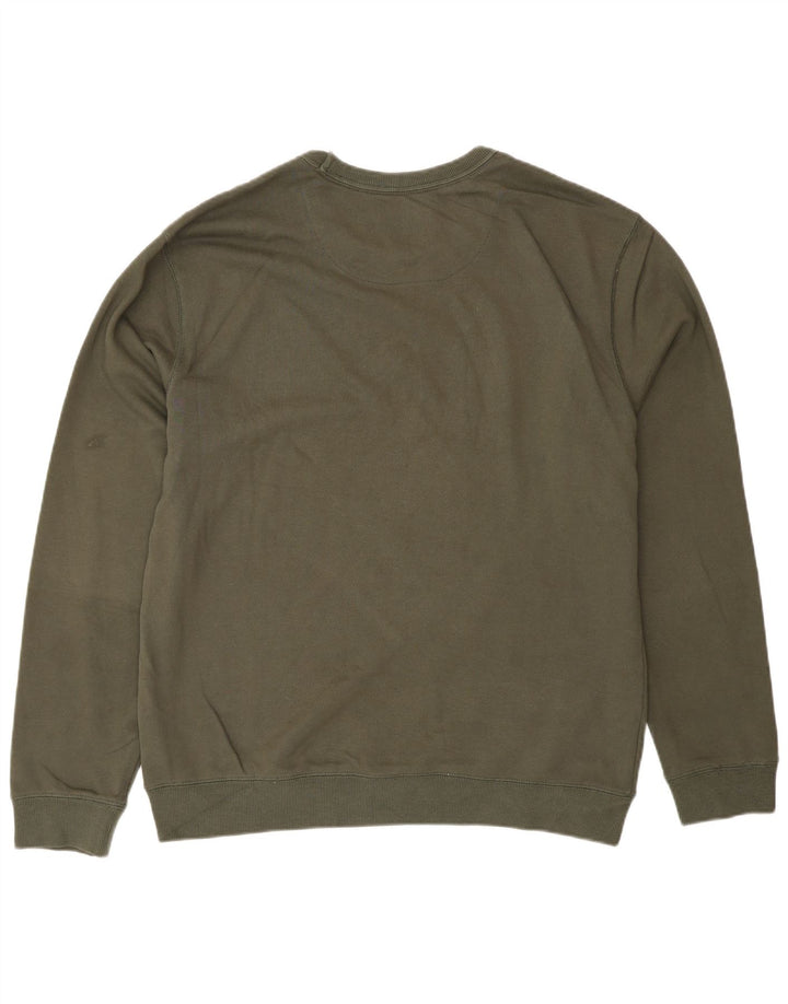 French Connection Mens Sweatshirt Jumper XL Khaki Cotton